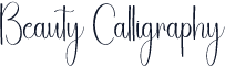 Beauty Calligraphy