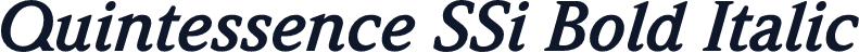Quintessence SSi Bold Italic