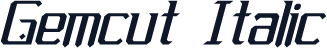 Gemcut Italic