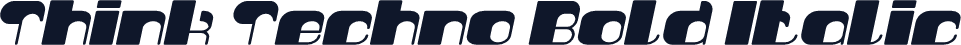 Think Techno Bold Italic
