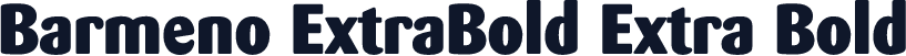 Barmeno ExtraBold Extra Bold