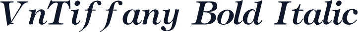 VnTiffany Bold Italic