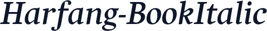 Harfang-BookItalic