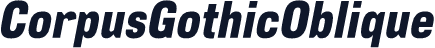 CorpusGothicOblique