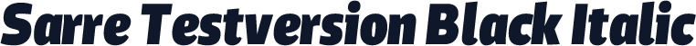 Sarre Testversion Black Italic