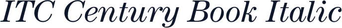 ITC Century Book Italic