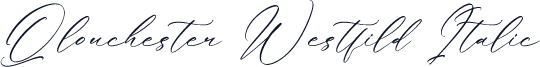 Qlouchester Westfild Italic