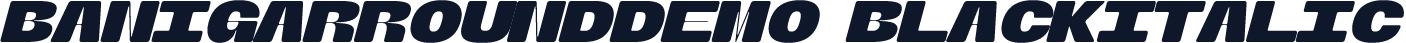 BanigarRoundDEMO-BlackItalic