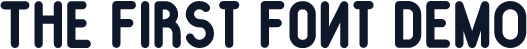 The First Font DEMO