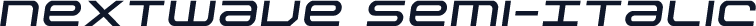 Nextwave Semi-Italic