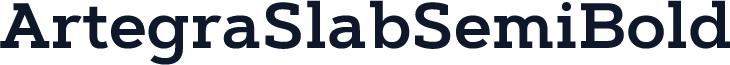 ArtegraSlabSemiBold