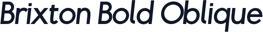 Brixton Bold Oblique