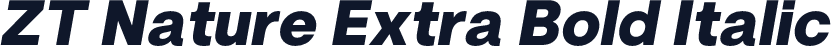 ZT Nature Extra Bold Italic