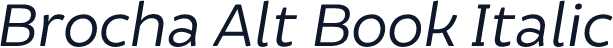 Brocha Alt Book Italic