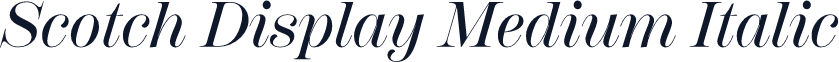 Scotch Display Medium Italic