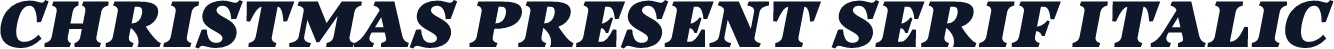 Christmas Present Serif Italic