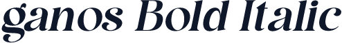ganos Bold Italic
