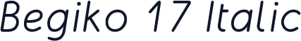 Begiko 17 Italic