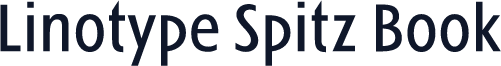 Linotype Spitz Book