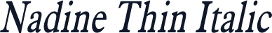 Nadine Thin Italic