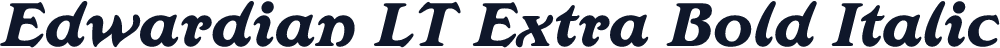 Edwardian LT Extra Bold Italic