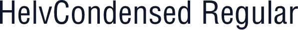 HelvCondensed Regular
