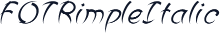 FOTRimpleItalic