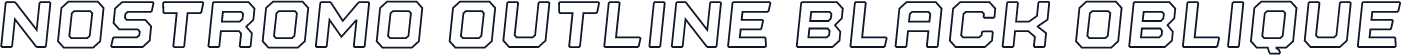 Nostromo Outline Black Oblique