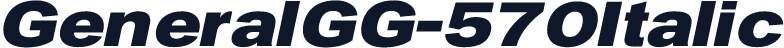 GeneralGG-570Italic