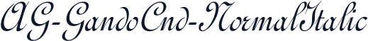 AG-GandoCnd-NormalItalic