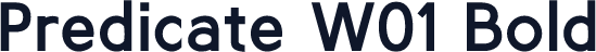 Predicate W01 Bold