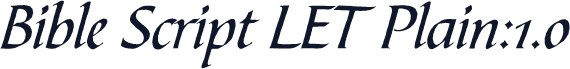 Bible Script LET Plain:1.0