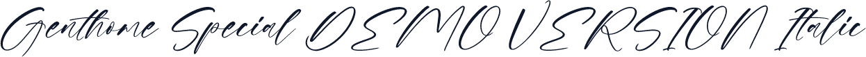 Genthome Special DEMO VERSION Italic