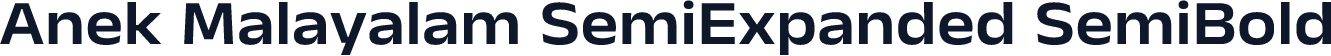 Anek Malayalam SemiExpanded SemiBold