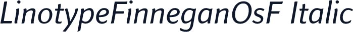 LinotypeFinneganOsF Italic