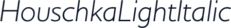 HouschkaLightItalic
