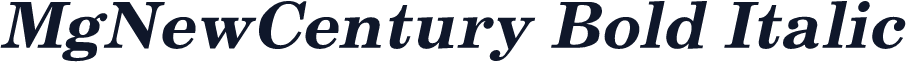 MgNewCentury Bold Italic