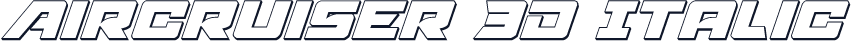 Aircruiser 3D Italic