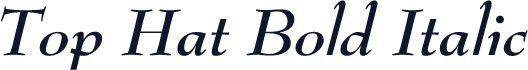 Top Hat Bold Italic
