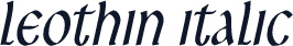 LeoThin Italic