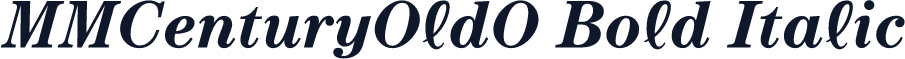 MMCenturyOldO Bold Italic