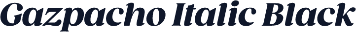 Gazpacho Italic Black