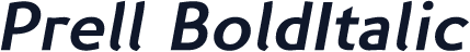 Prell-BoldItalic