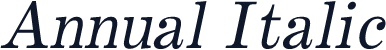 Annual Italic