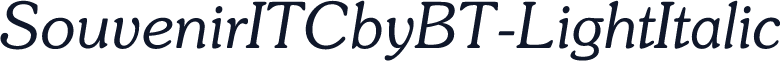 SouvenirITCbyBT-LightItalic