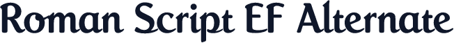 Roman Script EF Alternate