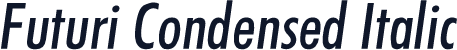 Futuri Condensed Italic