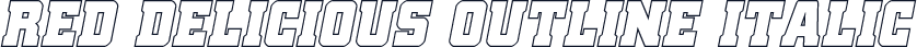 Red Delicious Outline Italic