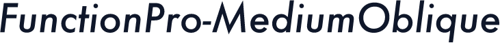 FunctionPro-MediumOblique
