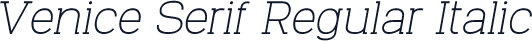 Venice Serif Regular Italic